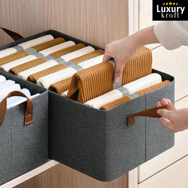 WardrobeBox™ Compact Foldable Organisers | 🔥 Pack Of 3 🔥