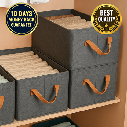 WardrobeBox™ Compact Foldable Organisers | 🔥 Pack Of 3 🔥